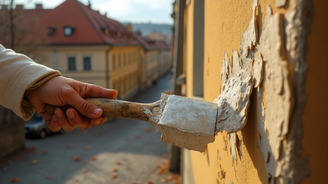 Co dělat, když se při malování loupá barva - praktický návod
