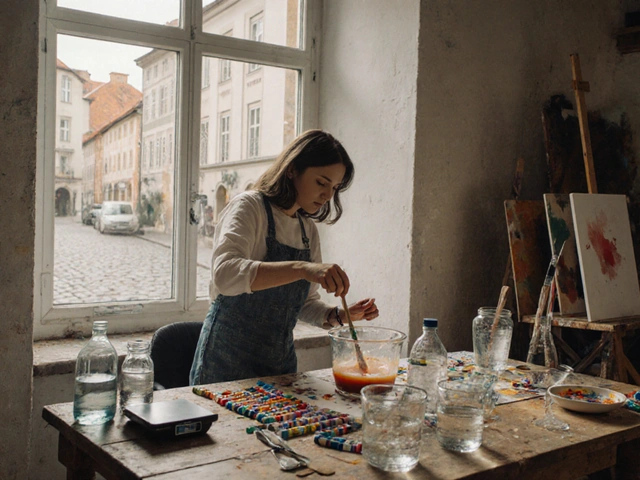 Jak ředit barvy na pouring - praktický průvodce